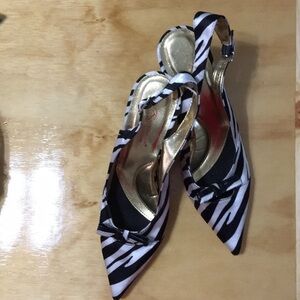 Rod Hommerson Zebra Slingback Size 7.5N
